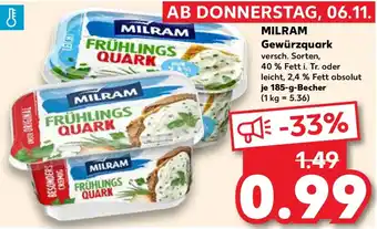 Kaufland MILRAM Gewürzquark Angebot