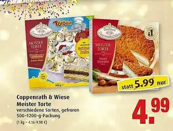 Markant Coppenrath & Wiese Meister Torte Angebot