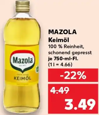 Kaufland MAZOLA Keimöl Angebot
