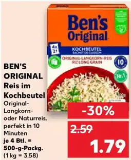 Kaufland BEN'S ORIGINAL Reis im Kochbeutel Angebot