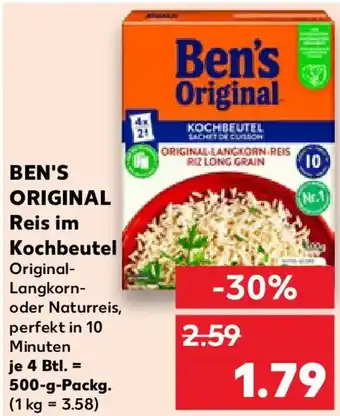 Kaufland BEN'S ORIGINAL Reis im Kochbeutel Angebot