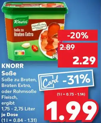 Kaufland KNORR Soße Angebot