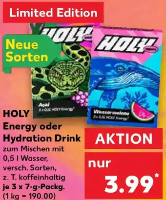 Kaufland HOLY Energy oder Hydration Drink Angebot