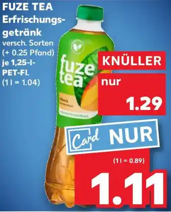 Kaufland FUZE TEA Erfrischungsgetränk Angebot