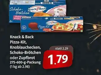 Markant Knack & Back Pizza-kit, Knoblauchecken, Schoko-brötchen Oder Zupfbrot Angebot