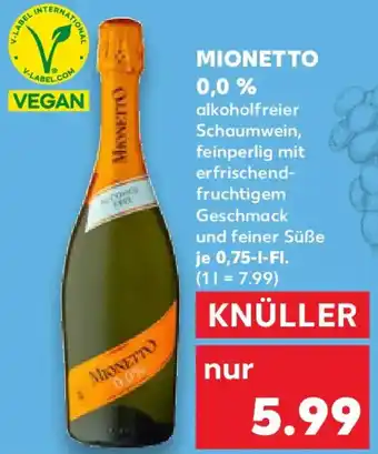 Kaufland MIONETTO 0,0% Angebot