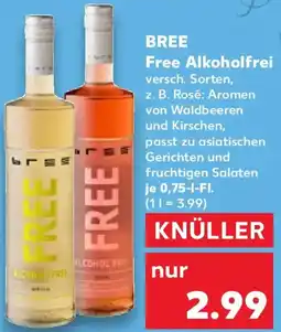 Kaufland BREE Free Alkoholfrei Angebot