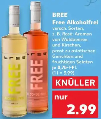 Kaufland BREE Free Alkoholfrei Angebot
