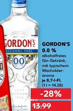 Kaufland GORDON'S 0.0% Angebot