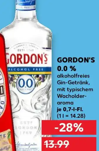 Kaufland GORDON'S 0.0% Angebot