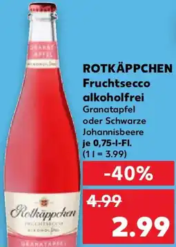 Kaufland ROTKÄPPCHEN Fruchtsecco alkoholfrei Angebot