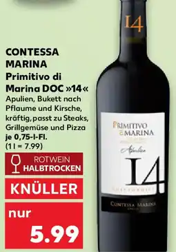 Kaufland CONTESSA MARINA Primitivo di Marina DOC 14 Angebot