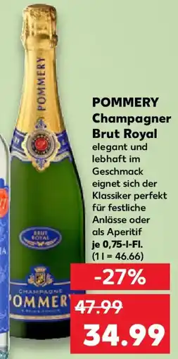 Kaufland POMMERY Champagner Brut Royal Angebot