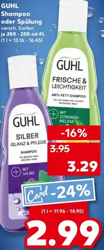 Kaufland GUHL Shampoo oder Spülung Angebot