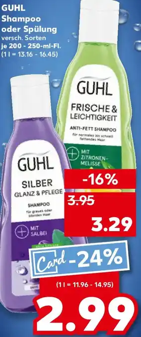 Kaufland GUHL Shampoo oder Spülung Angebot