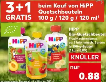 Kaufland HIPP Bio-Quetschbeutel Angebot