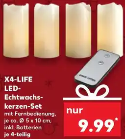Kaufland X4-LIFE LED Echtwachskerzen-Set Angebot