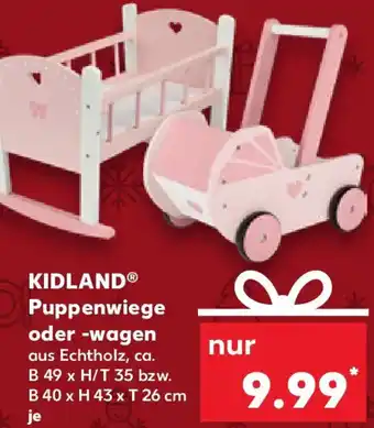 Kaufland KIDLAND Puppenwiege oder -wagen Angebot