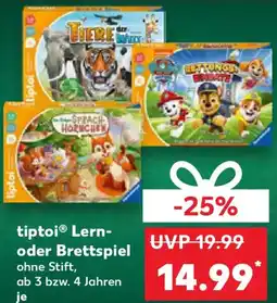 Kaufland tiptoi Lern- oder Brettspiel Angebot