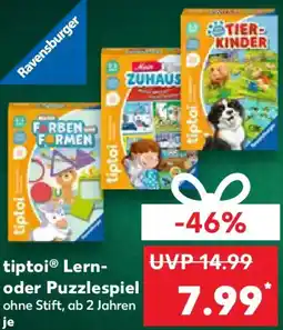 Kaufland tiptoi Lern- oder Puzzlespiel Angebot
