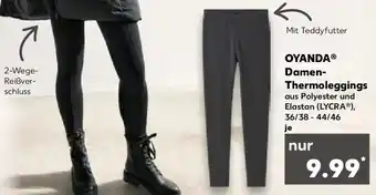 Kaufland OYANDA Damen Thermoleggings Angebot