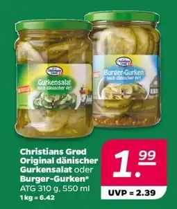 NETTO Christians Grød Original dänischer Gurkensalat oder Burger-Gurken Angebot