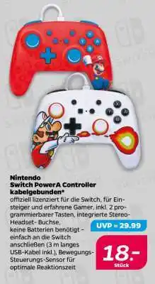NETTO Nintendo Switch PowerA Controller kabelgebunden Angebot