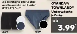 Kaufland OYANDA/ TOWNLAND Unterwäsche Angebot