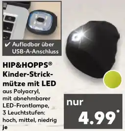 Kaufland HIP&HOPPS Kinder-Strickmütze mit LED Angebot