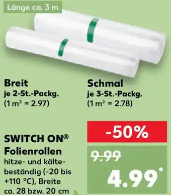 Kaufland SWITCH ON Folienrollen Angebot
