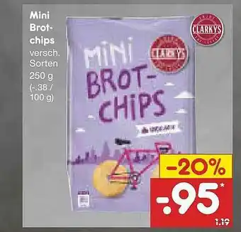 Netto Marken-Discount Clarkys Mini Brotchips Angebot