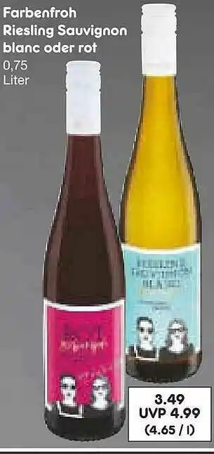 Netto Marken-Discount Farbenfroh Riesling Sauvignon Blanc Oder Rot Angebot