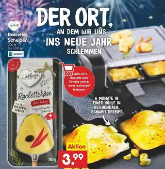 Netto Marken-Discount Lieblings Raclette Scheiben Angebot