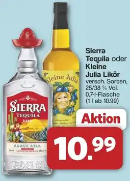 Famila Nord West Sierra Tequila oder Kleine Julia Likör Angebot