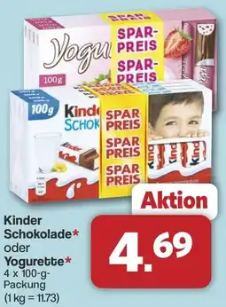 Famila Nord West Kinder Schokolade oder Yogurette Angebot