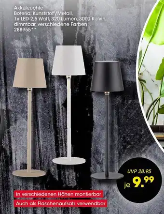 Möbel Martin Akkuleuchte Angebot