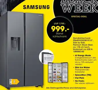 Möbel Martin Samsung standkühlschrank rs64dg5303b1ef/e Angebot