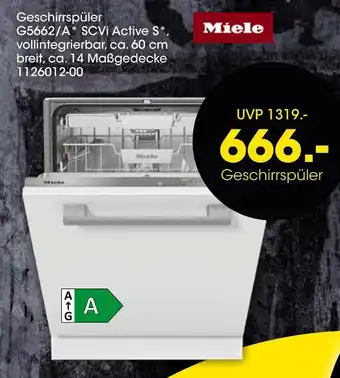 Möbel Martin Miele geschirrspüler g5662/a scvi active s Angebot