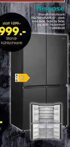 Möbel Martin Hisense standkühlschrank rq758n4safe/e Angebot