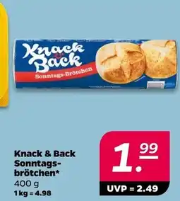 NETTO Knack & back sonntags-brötchen Angebot