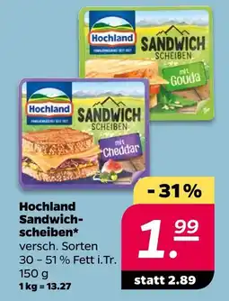 NETTO Hochland sandwich scheiben mit gouda Angebot