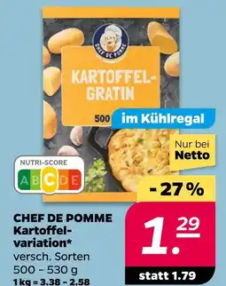 NETTO Chef de pomme kartoffel-gratin Angebot