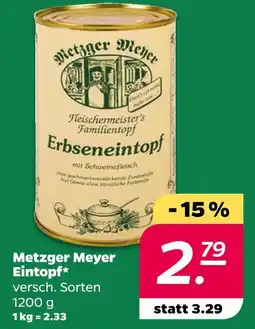 NETTO Metzger meyer erbseneintopf Angebot