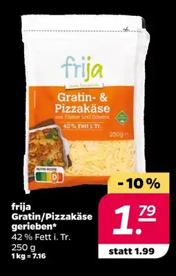NETTO Frija gratin- & pizzakäse Angebot