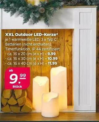 NETTO Xxl outdoor led-kerze Angebot