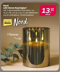 NETTO Nord led-kerze rauchglas Angebot