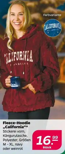NETTO Fleece-hoodie california Angebot