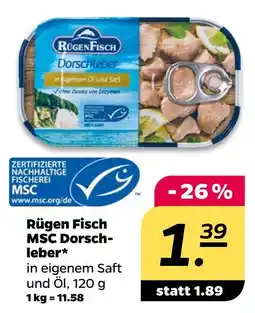 NETTO Rügen fisch msc dorschleber Angebot