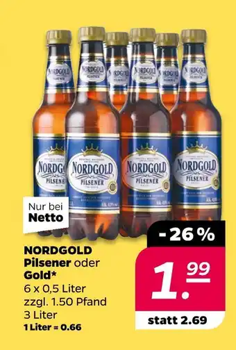 NETTO Nordgold pilsener Angebot
