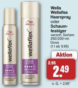 Famila Nord West Wella Wellaflex Haarspray oder Schaumfestiger Angebot